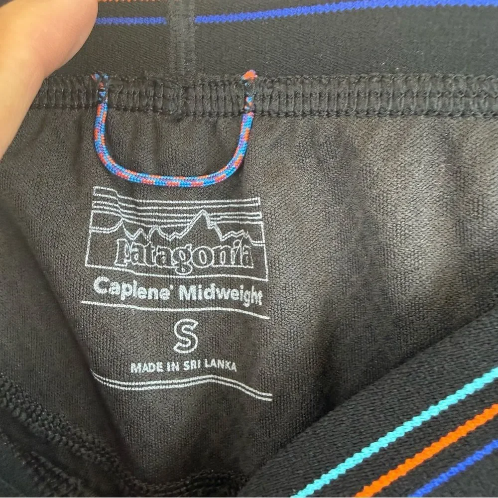 PATAGONIA Capilene Midweight Baselayer Bottoms #44487 BLACK Men's Size Small